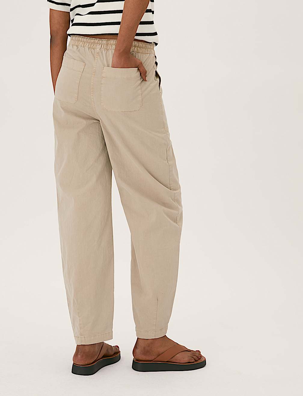 Cotton Rich Balloon Ankle Grazer Chinos