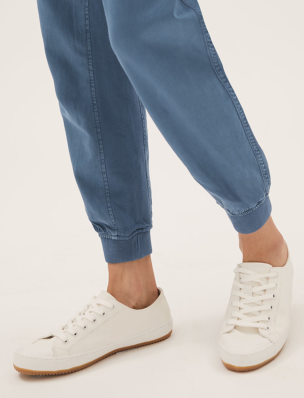 Tencel™ Blend Cuffed Ankle Grazer Joggers