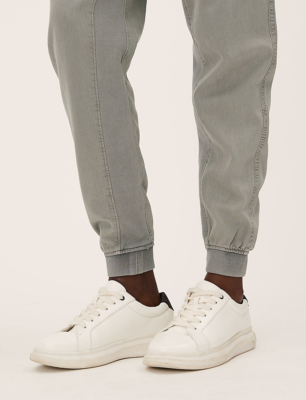 Tencel™ Blend Cuffed Ankle Grazer Joggers
