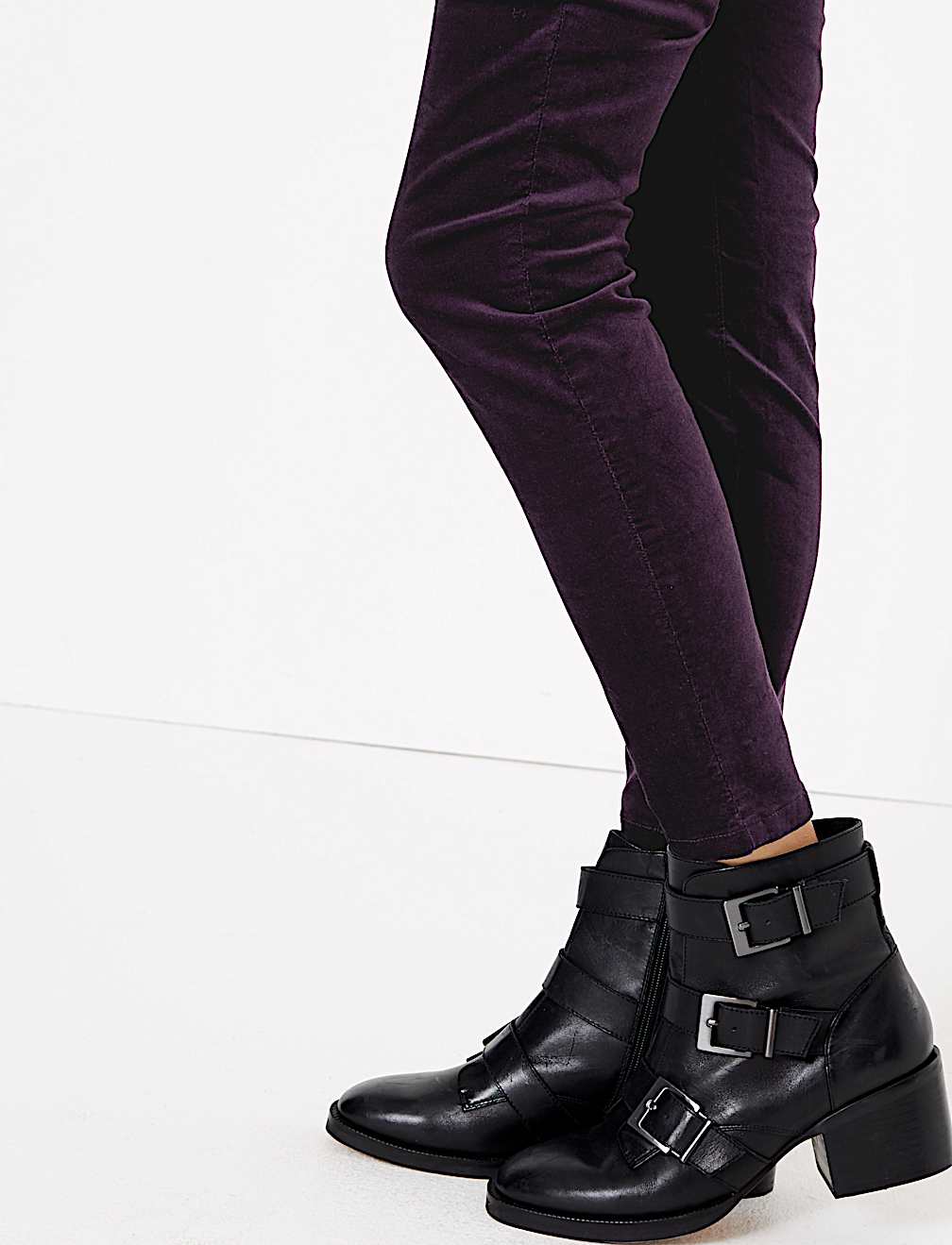 Velvet Corduroy Ankle Grazer Trousers