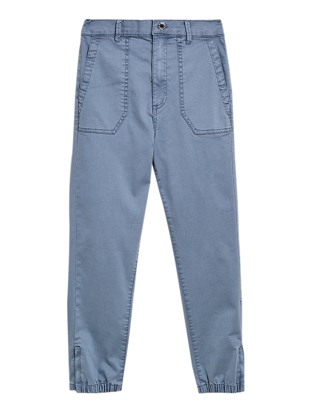 Cotton Blend Slim Fit Ankle Grazer Joggers