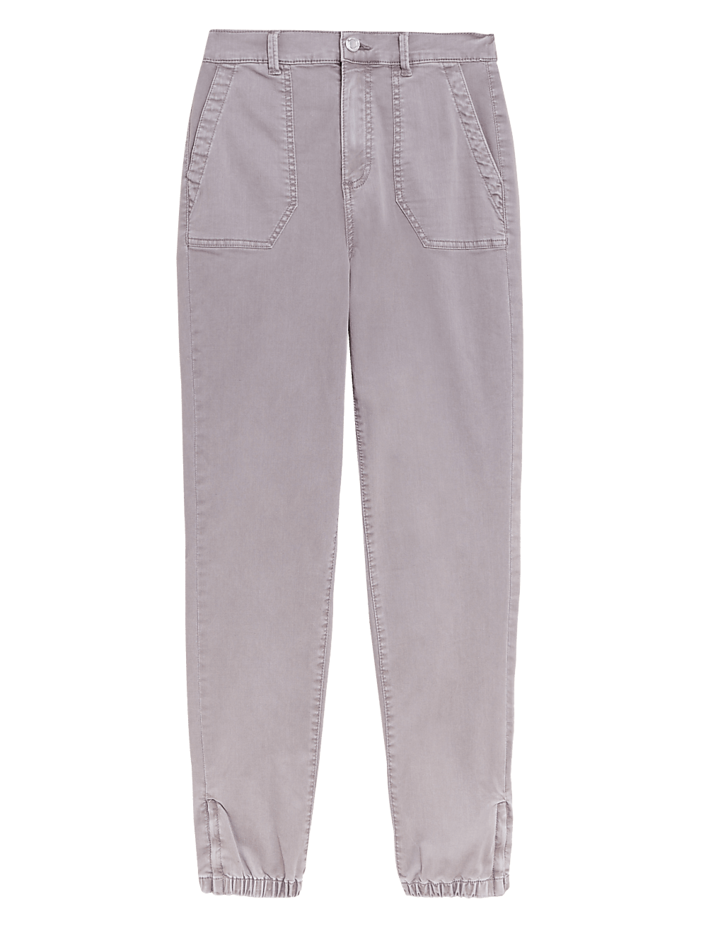 Cotton Blend Slim Fit Ankle Grazer Joggers