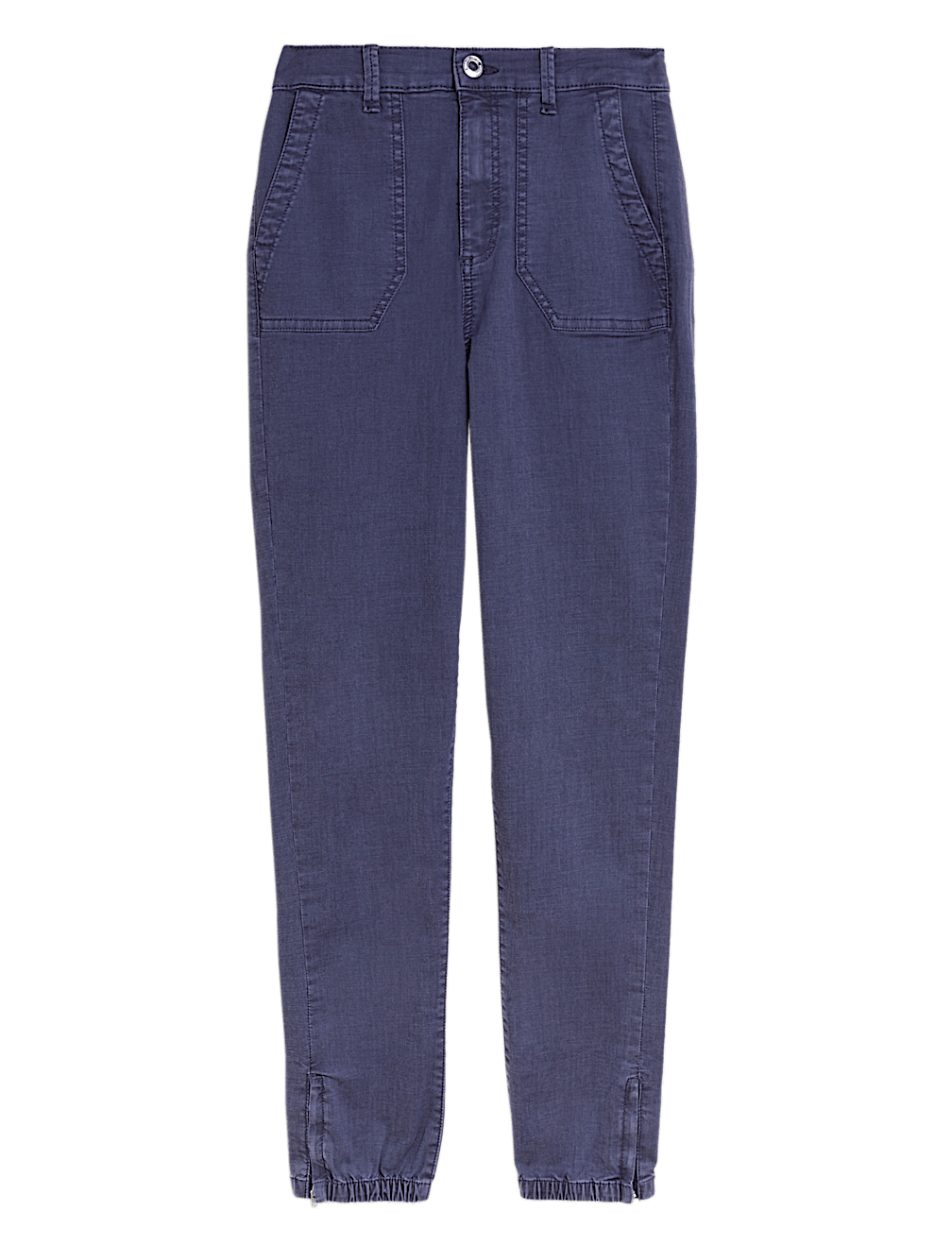 Cotton Blend Slim Fit Ankle Grazer Joggers