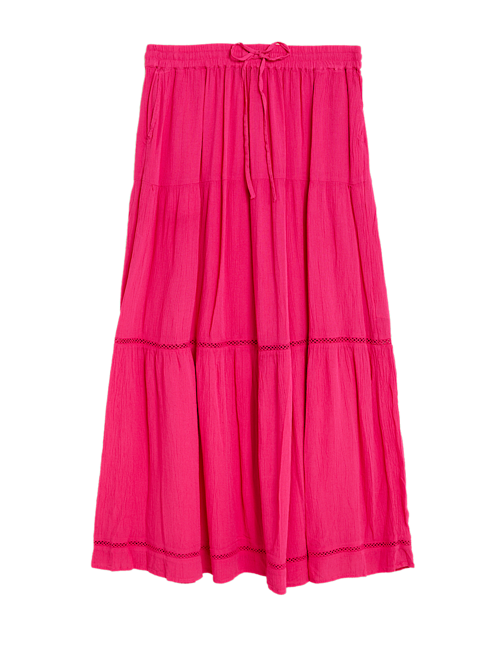 Crepe Maxi A-Line Skirt