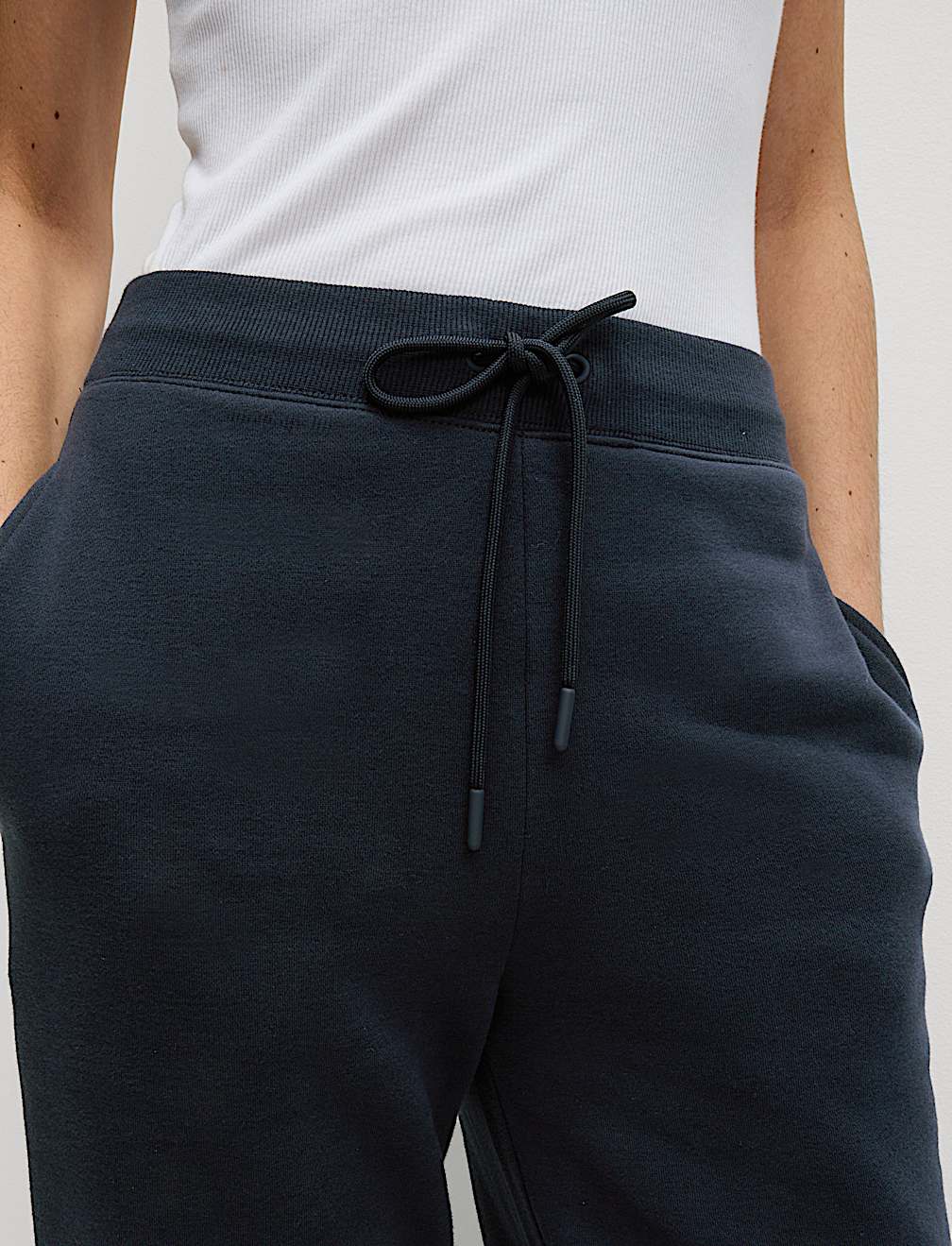 Cotton Rich Drawstring Cuffed Joggers