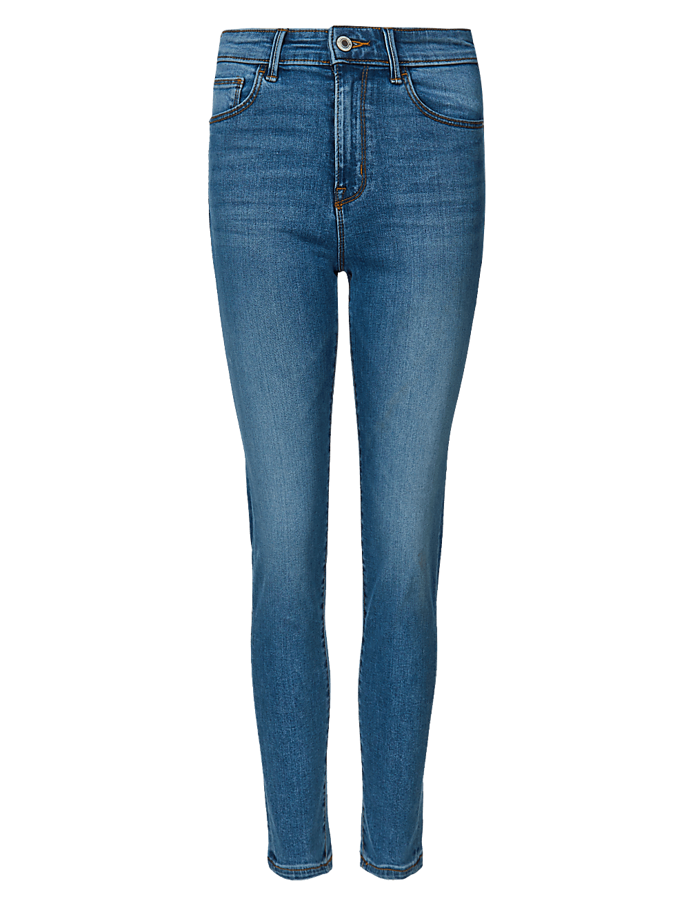 Mid Rise Cigarette Jeans