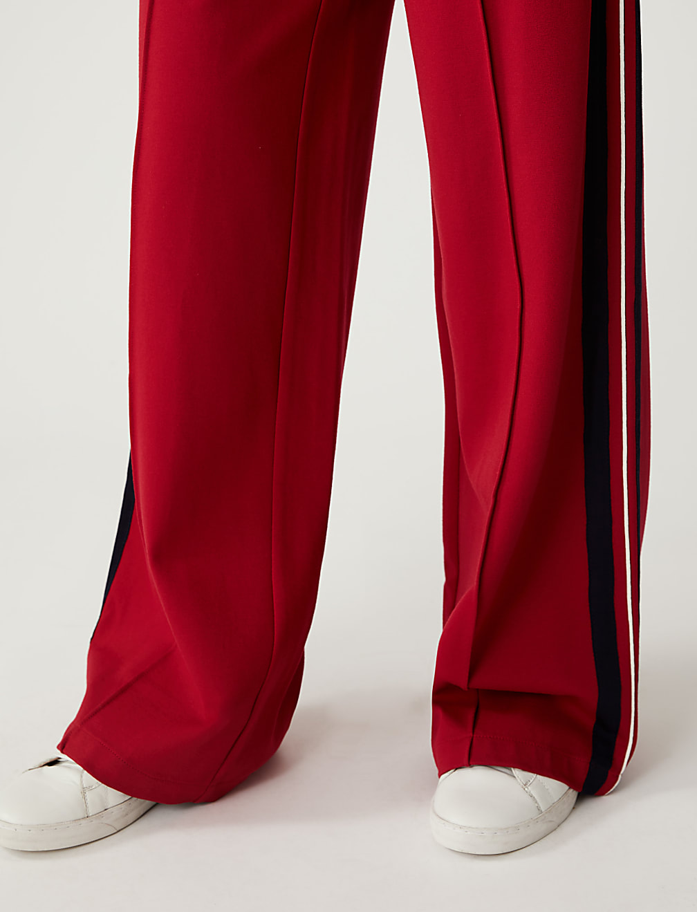 Side Stripe Wide Leg Trousers