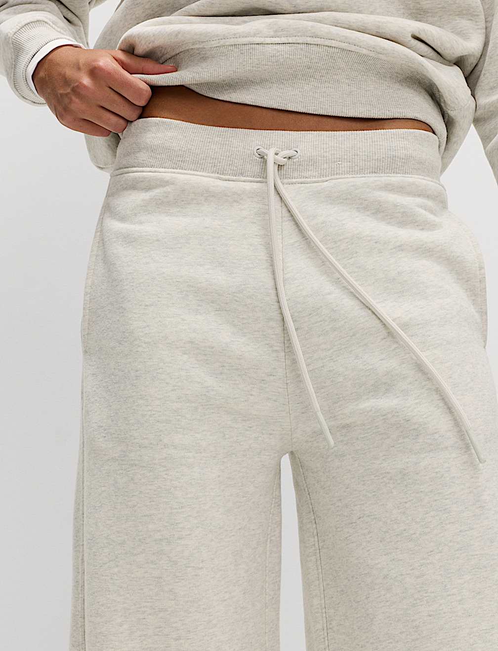 Cotton Rich Brushed Wide Leg Joggers