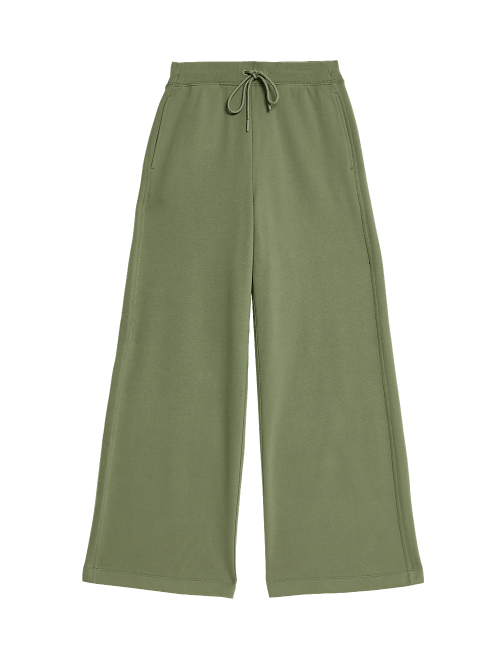 Cotton Rich Brushed Wide Leg Joggers