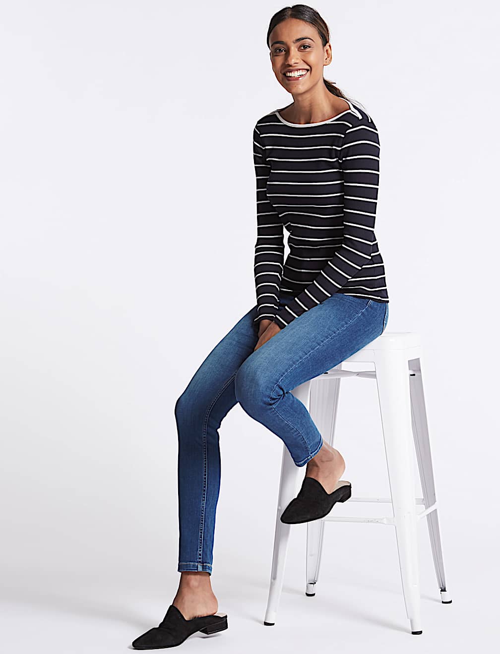 Sculpt & Lift Mid Rise Skinny Leg Jeans