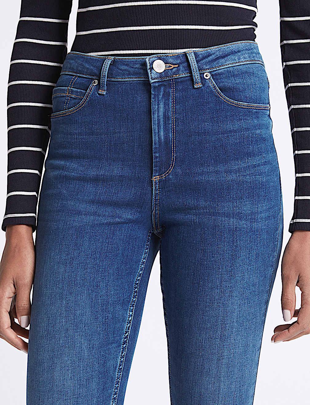 Sculpt & Lift Mid Rise Skinny Leg Jeans
