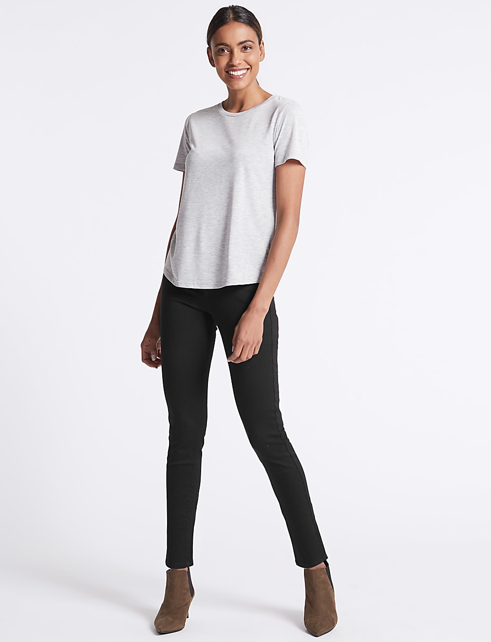 Sculpt & Lift Mid Rise Skinny Leg Jeans