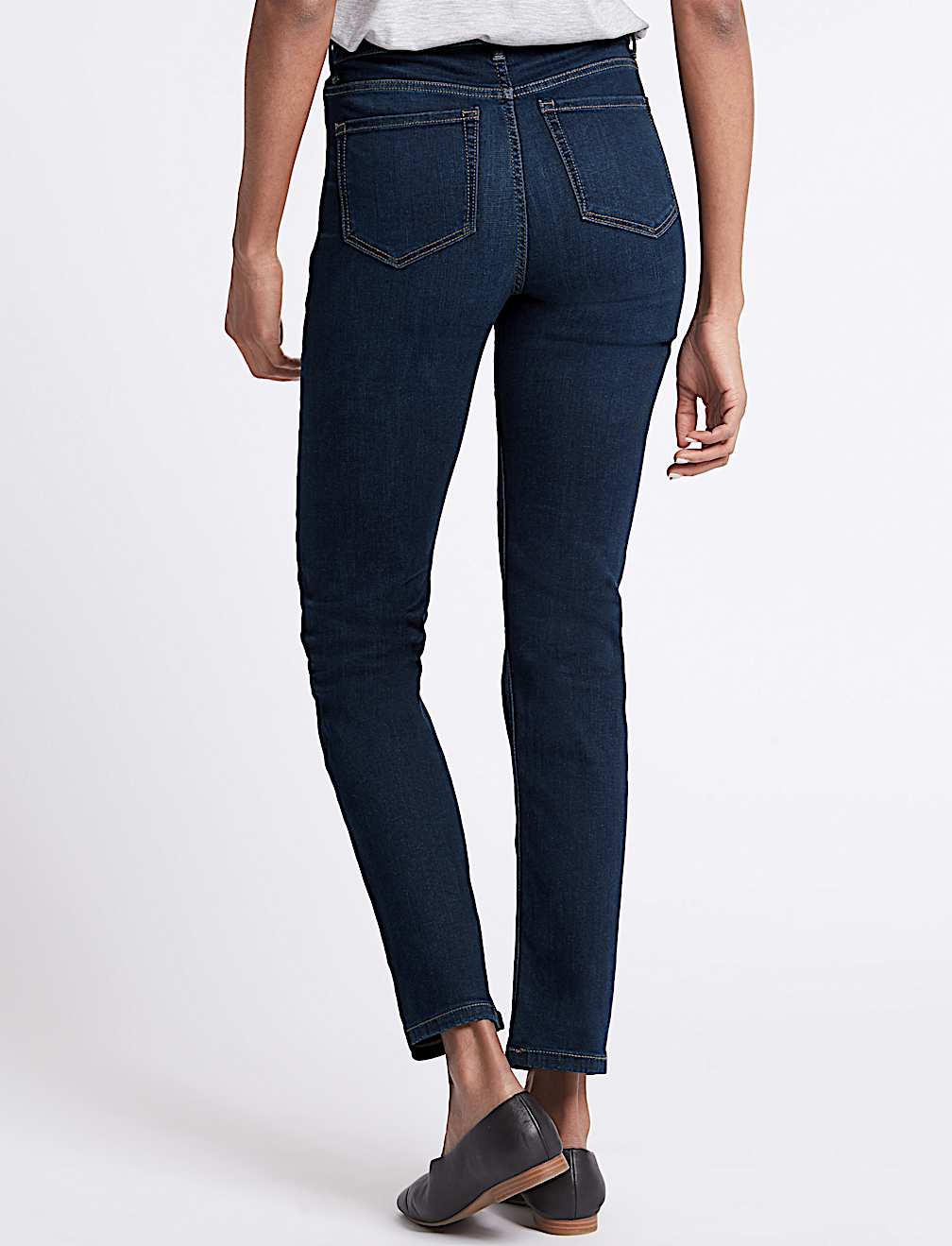Sculpt & Lift Mid Rise Straight Leg Jeans