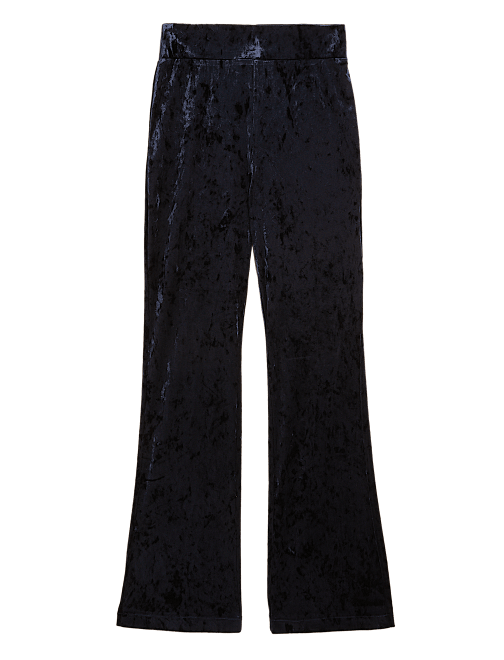 Velour High Waisted Flared Leggings