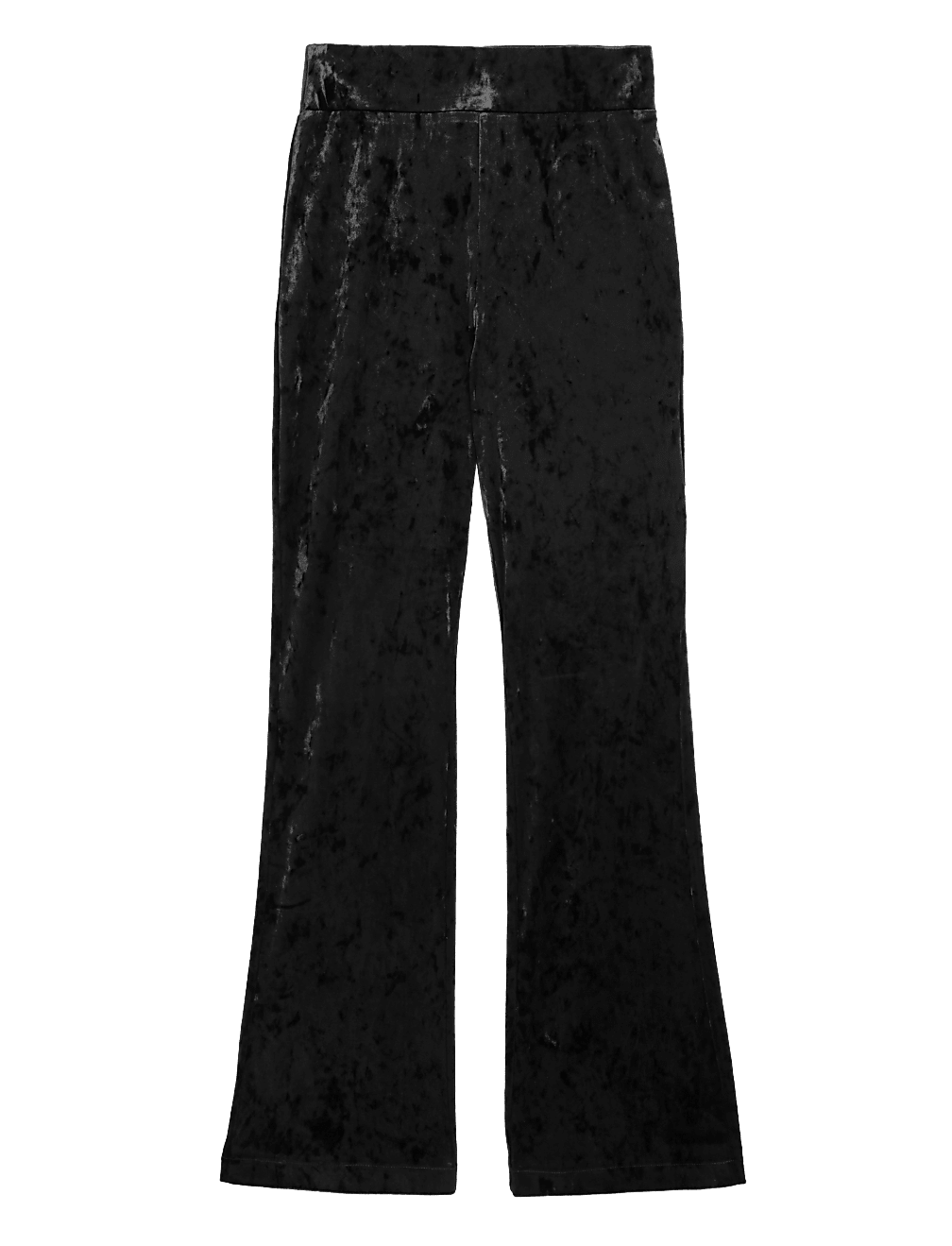 Velour High Waisted Flared Leggings