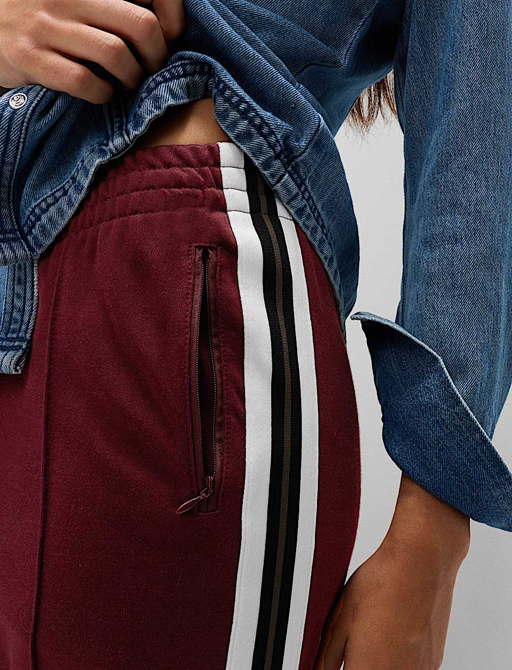 Cotton Rich Retro Side Stripe Joggers