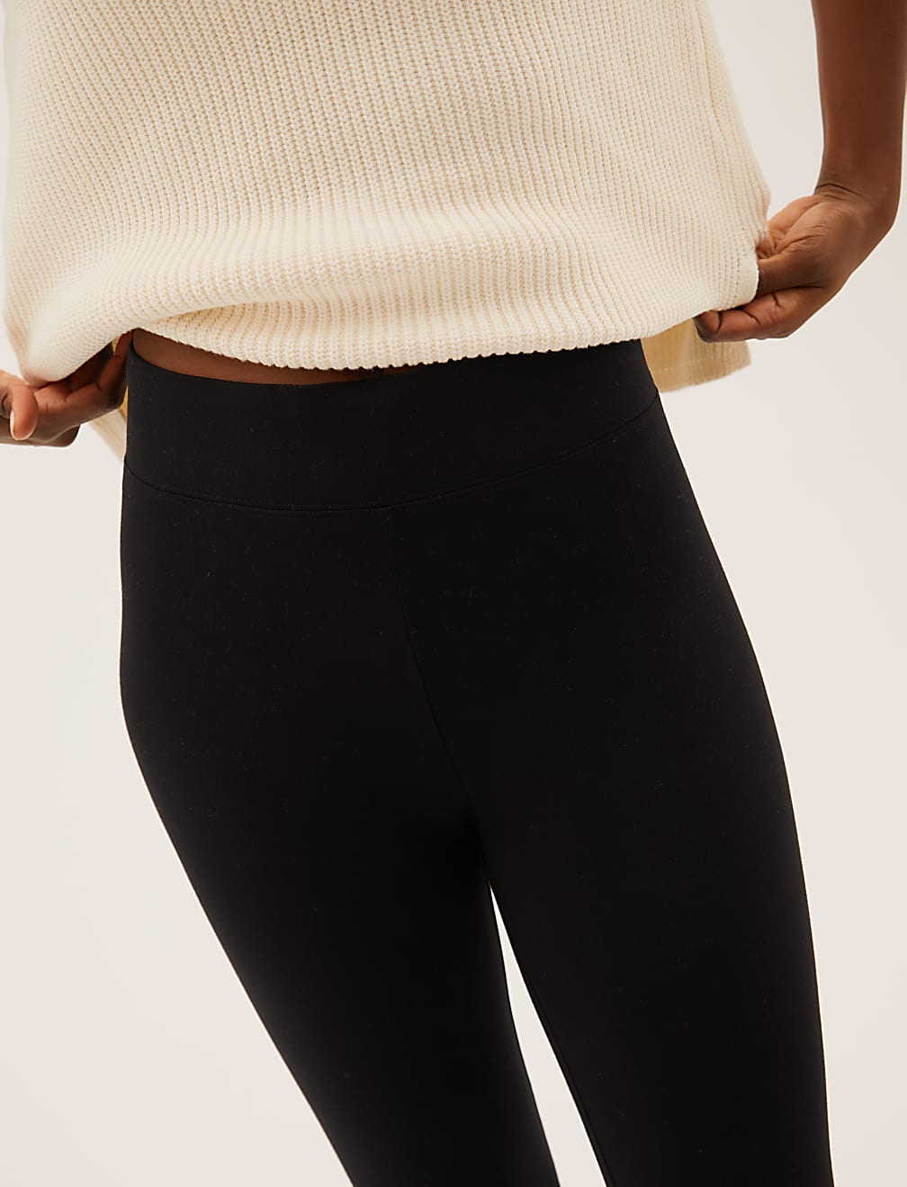 High Waisted Cropped Leggings