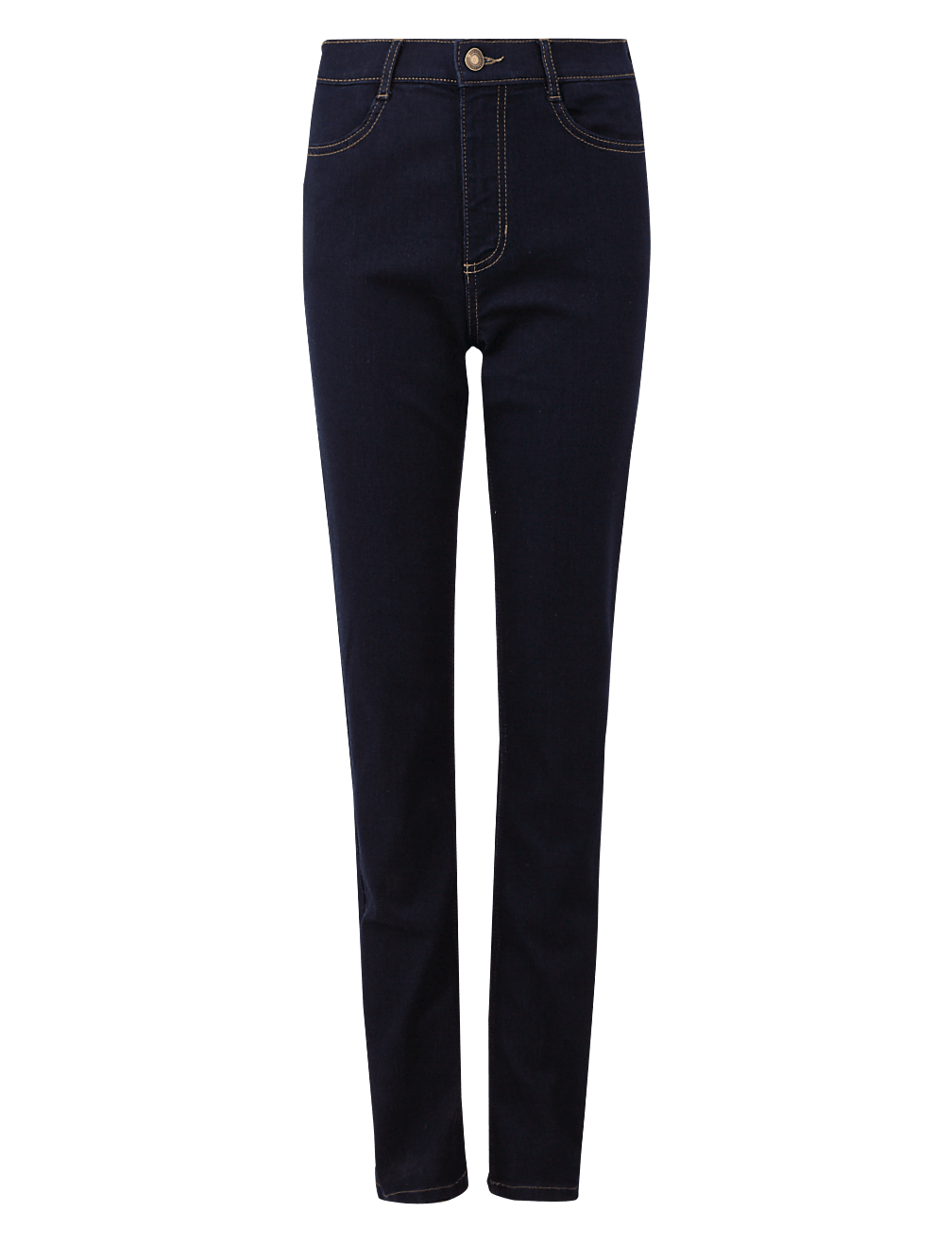 Mid Rise Straight Leg Jeans
