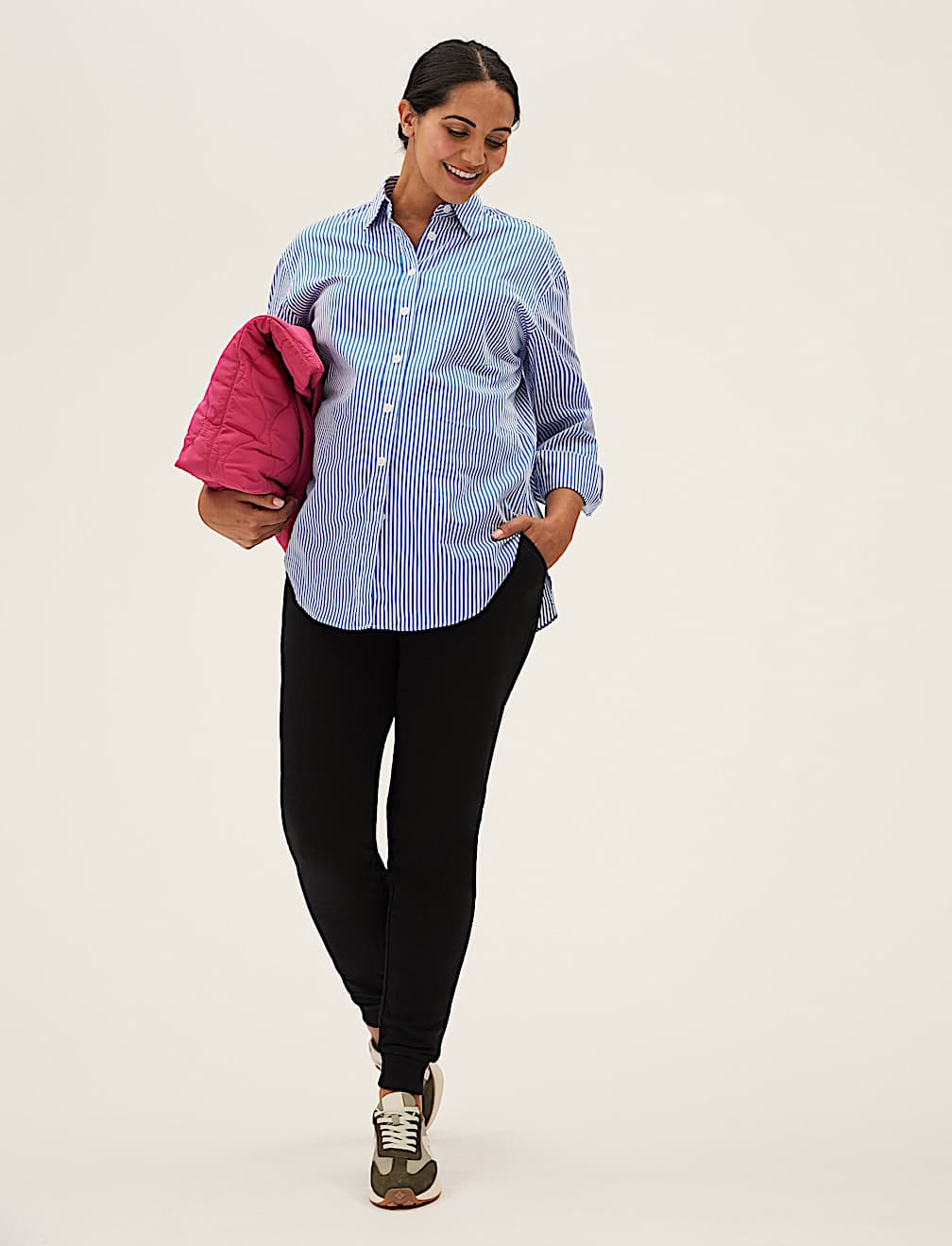 Maternity Cotton Rich Cuffed Joggers