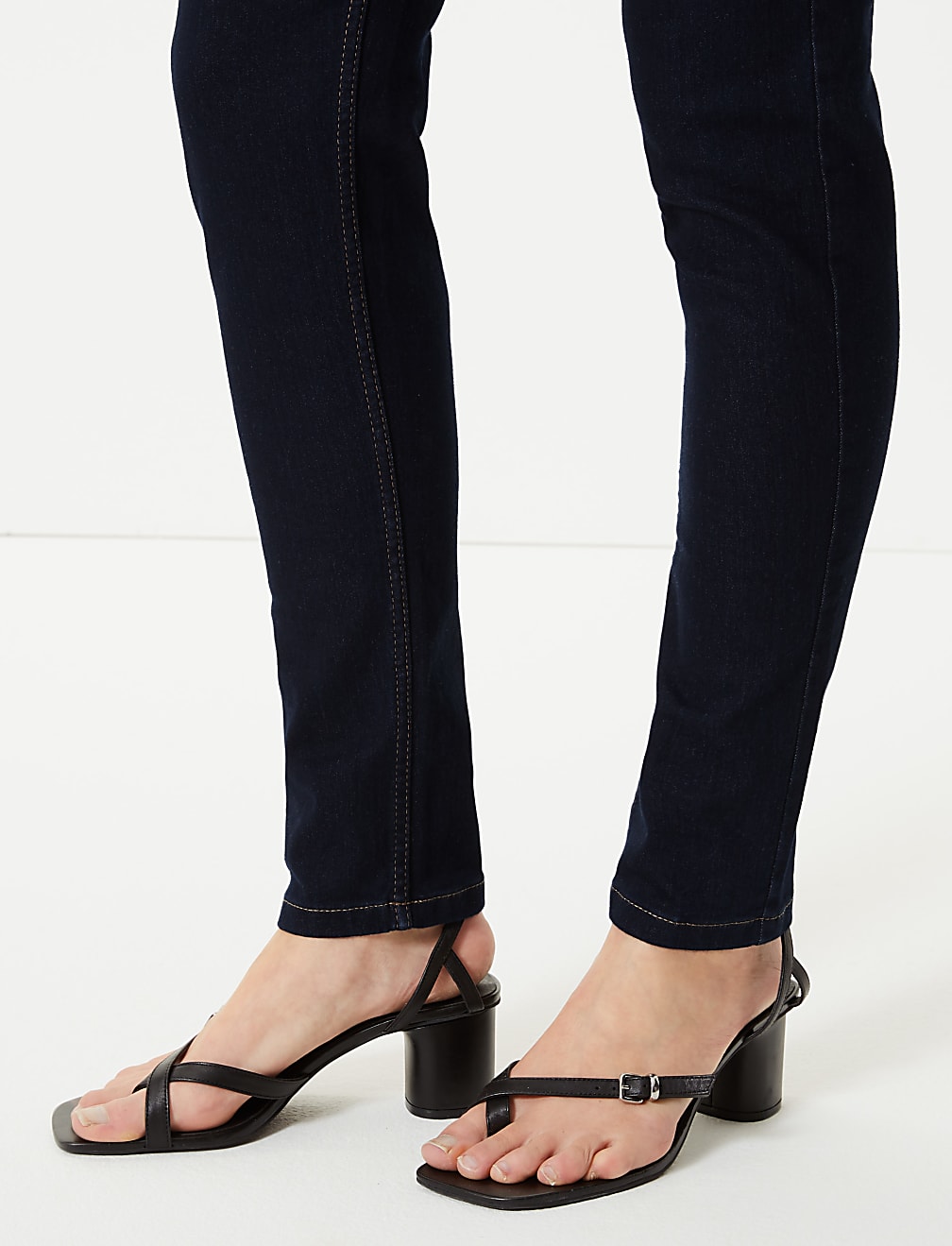 Mid Rise Skinny Leg Jeans
