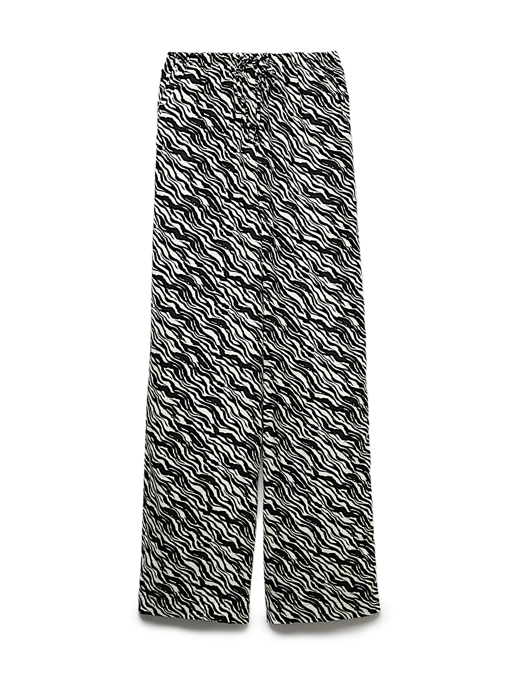 Pure Linen Drawstring Wide Leg Trousers