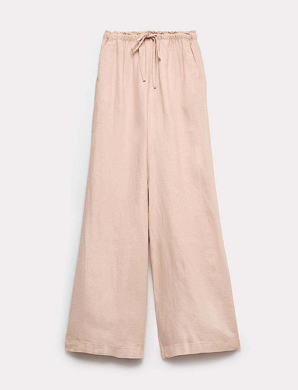 Pure Linen Palazzo Trousers