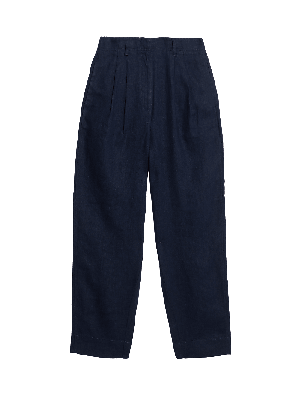 Pure Linen Tapered Trousers