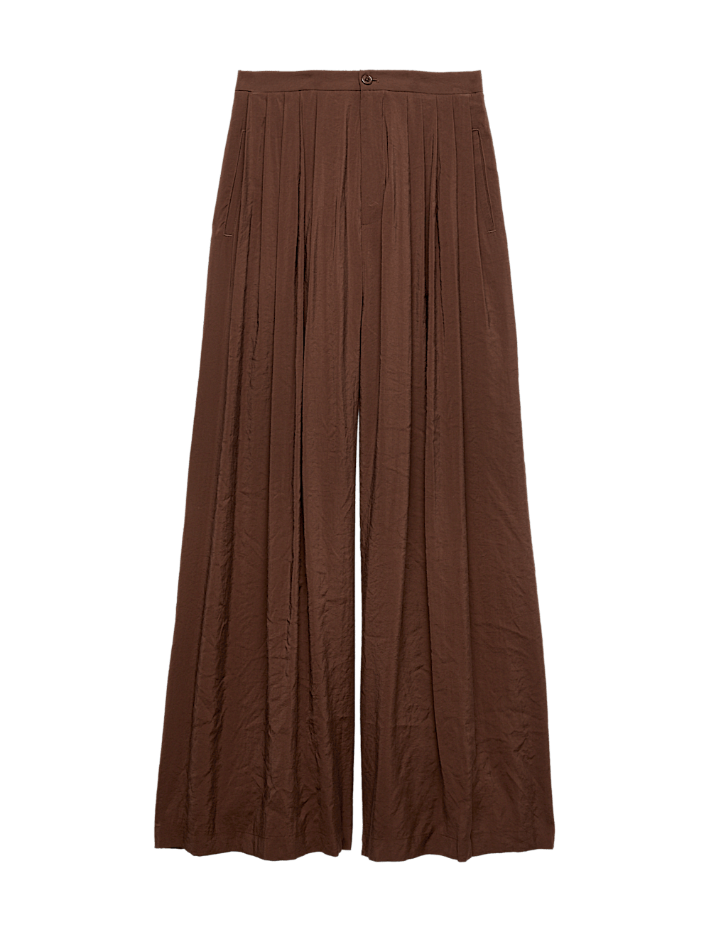 Pleat Front Palazzo Trousers