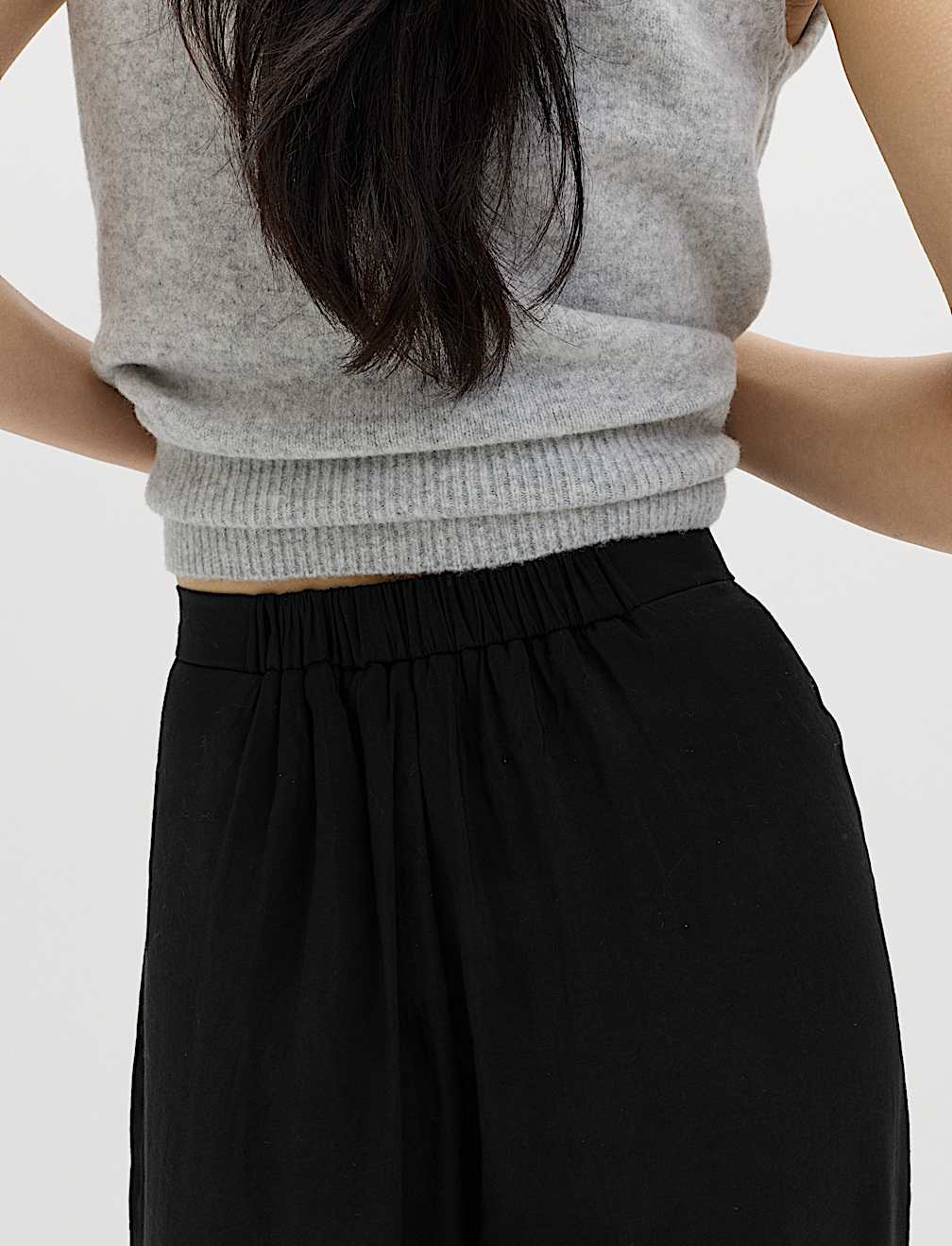 Pleat Front Palazzo Trousers