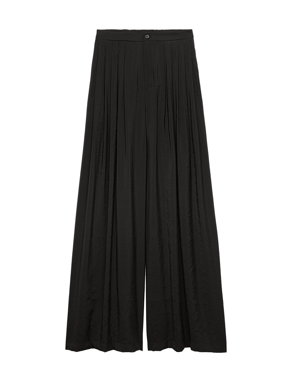 Pleat Front Palazzo Trousers
