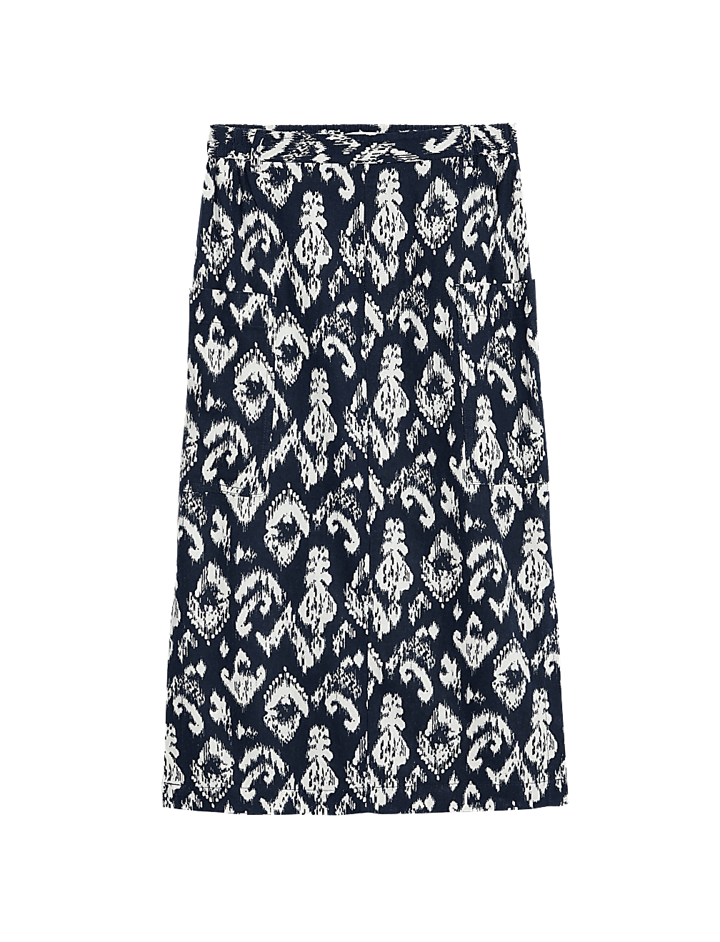 Linen Rich Midi Utility Skirt
