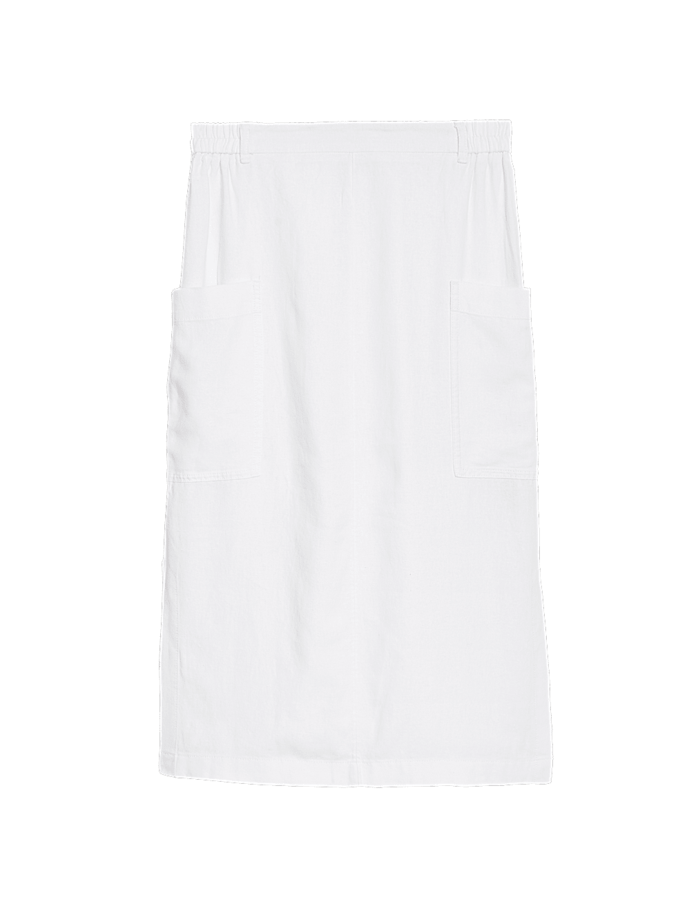 Linen Rich Midi Utility Skirt