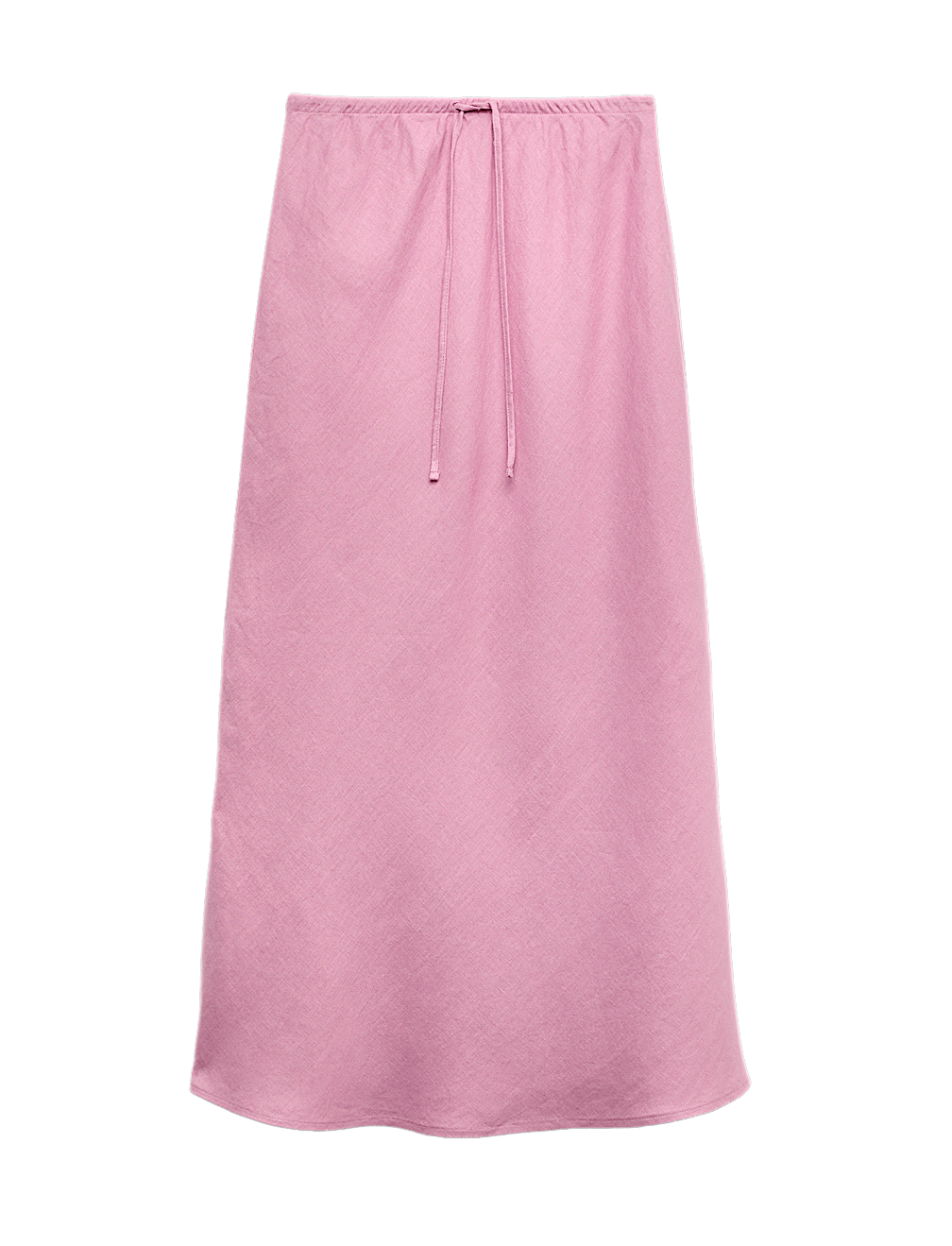 Pure Linen Bias Cut Maxi A-Line Skirt