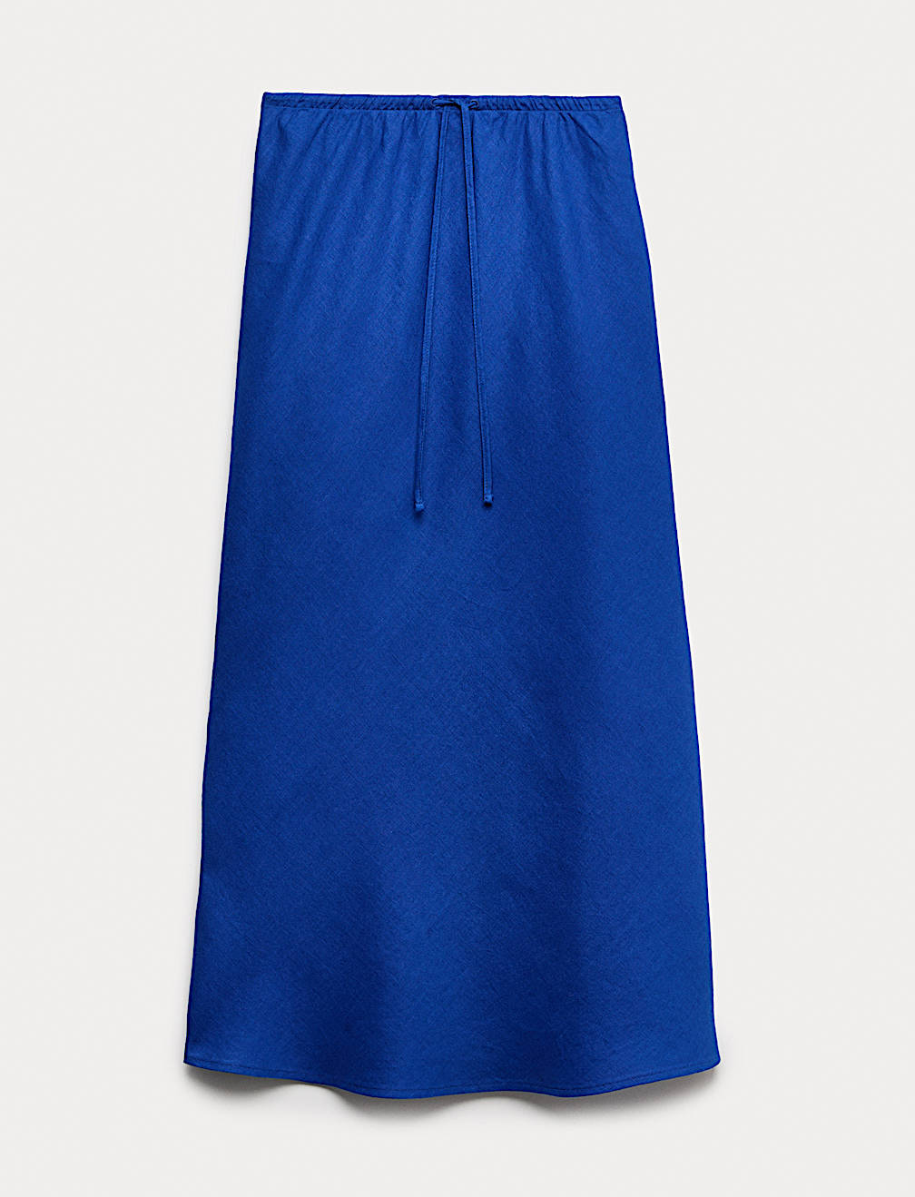 Pure Linen Bias Cut Maxi A-Line Skirt