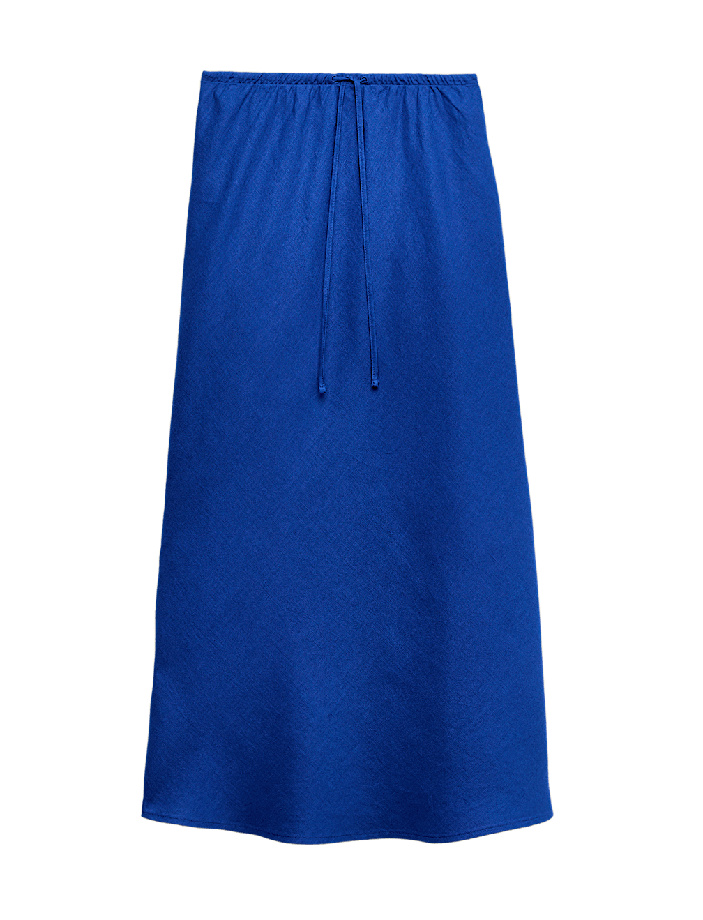 Pure Linen Bias Cut Maxi A-Line Skirt