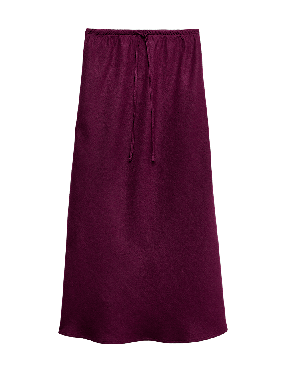 Pure Linen Bias Cut Maxi A-Line Skirt