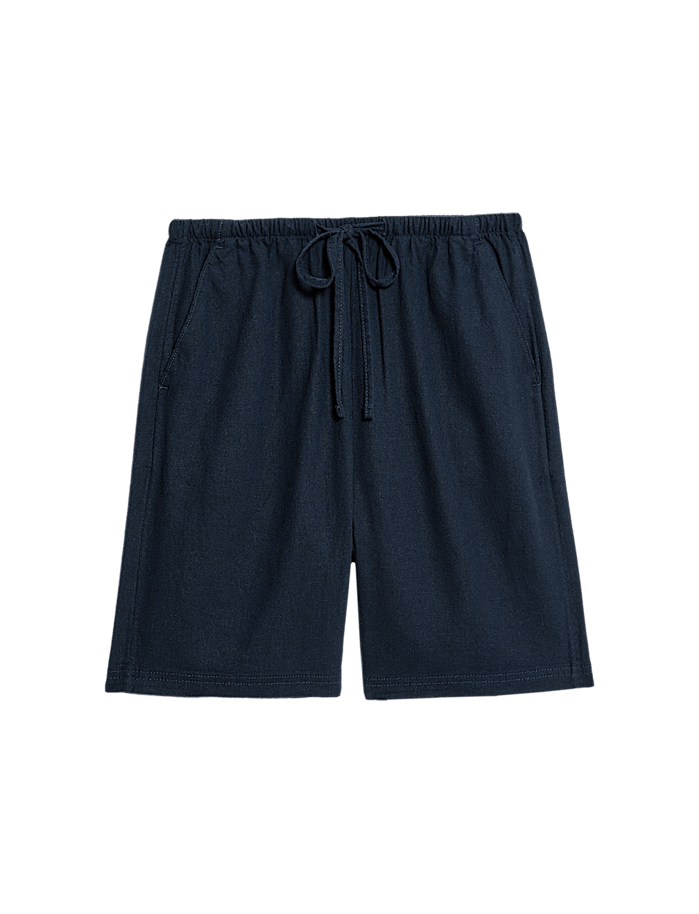 Linen Rich High Waisted Shorts