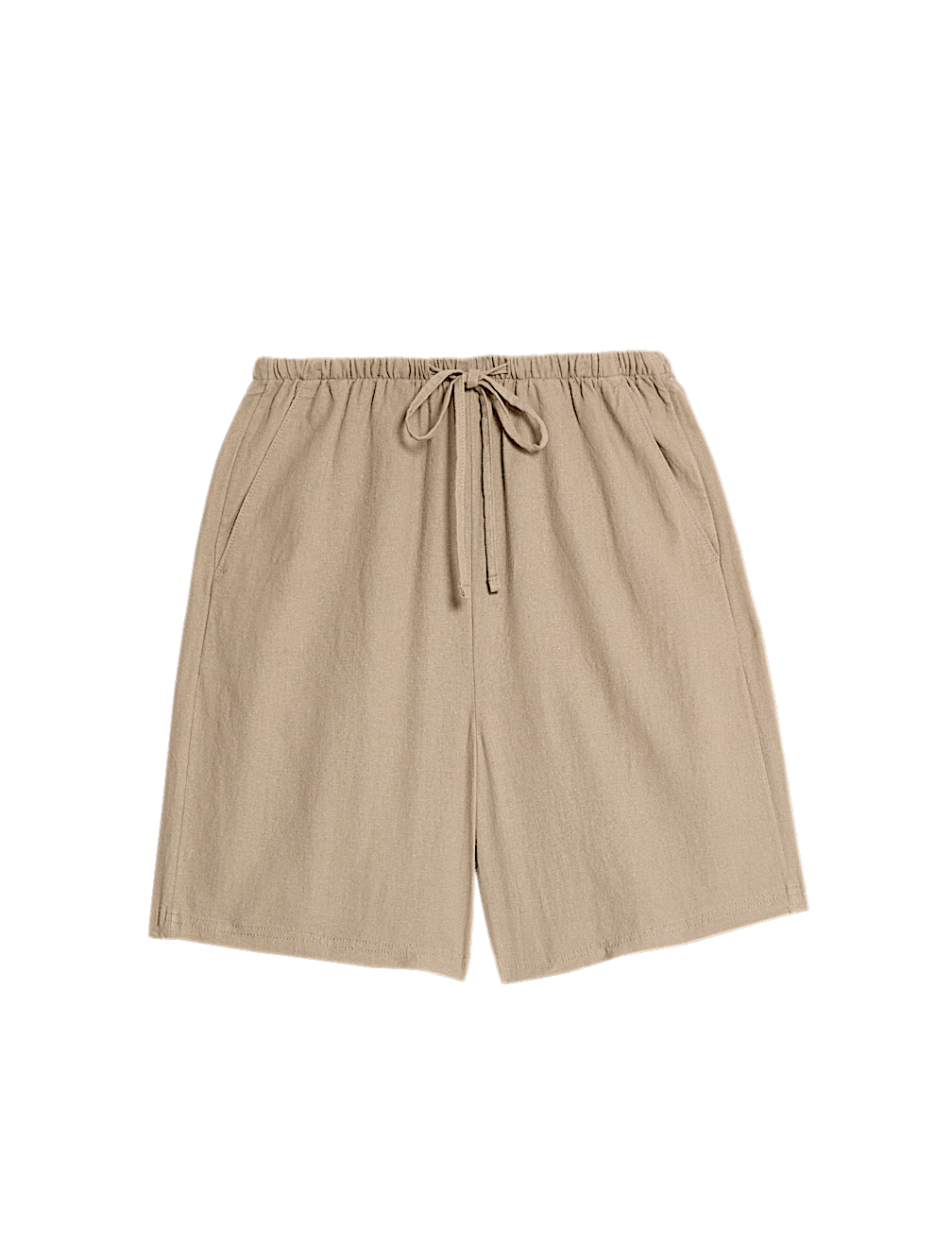 Linen Rich High Waisted Shorts