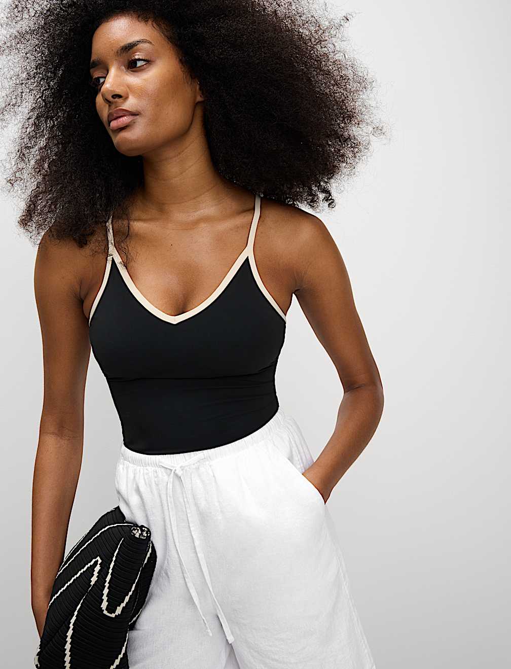 Linen Rich High Waisted Shorts
