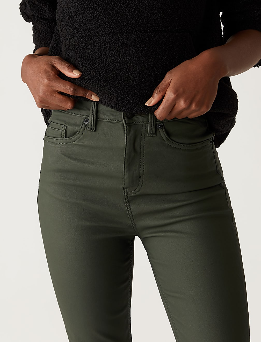 Sienna Coated Straight Leg Jeans