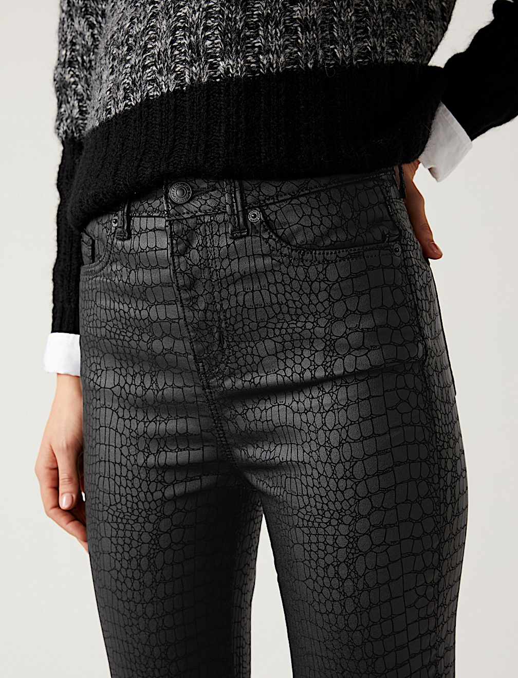 Sienna Coated Straight Leg Jeans