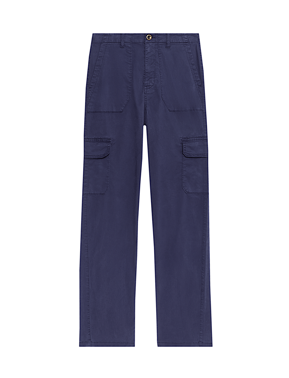 Lyocell Rich Cargo Straight Leg Trousers