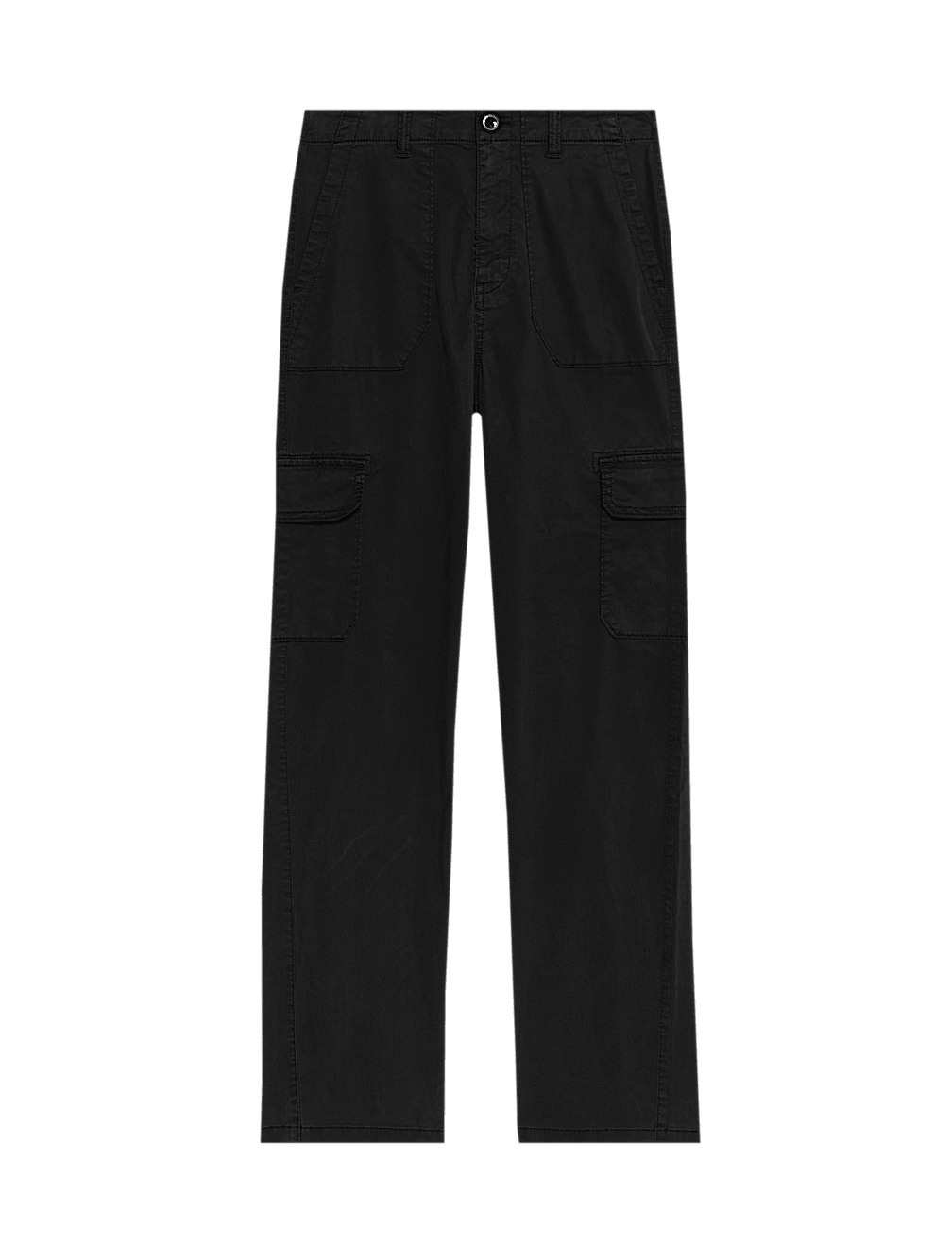 Lyocell Rich Cargo Straight Leg Trousers