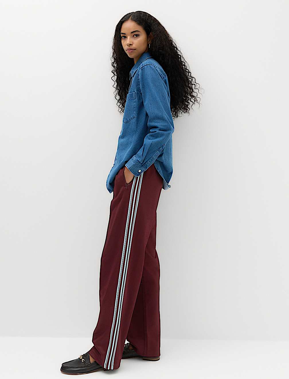 Side Stripe Straight Leg Joggers
