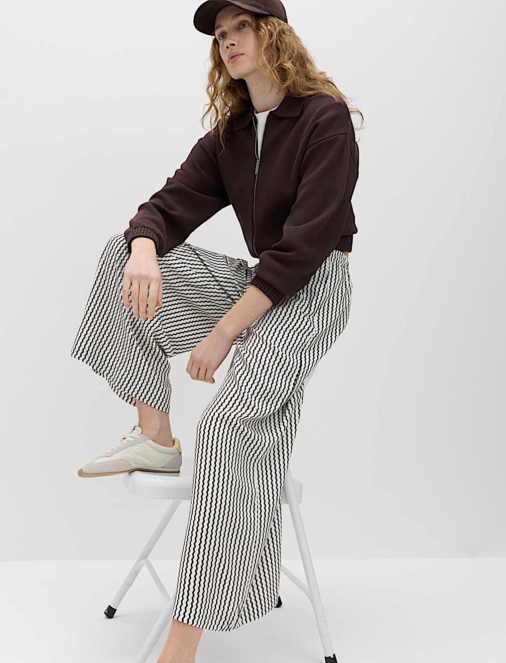 Printed Pull On Wide Leg Culottes