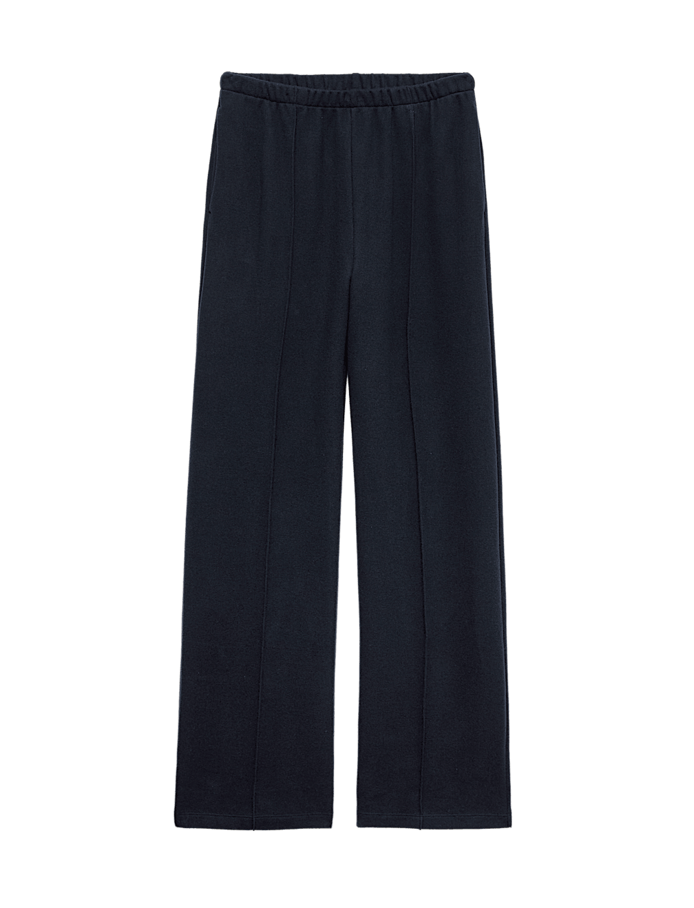 Cotton Rich Pintuck Wide Leg Trousers
