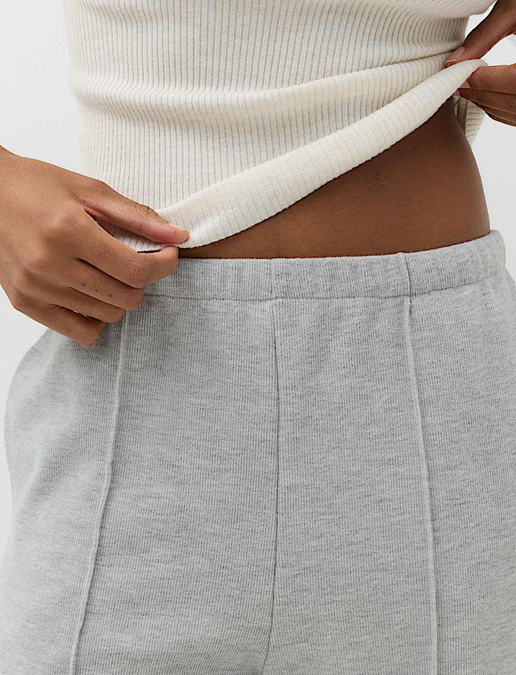 Cotton Rich Pintuck Wide Leg Trousers