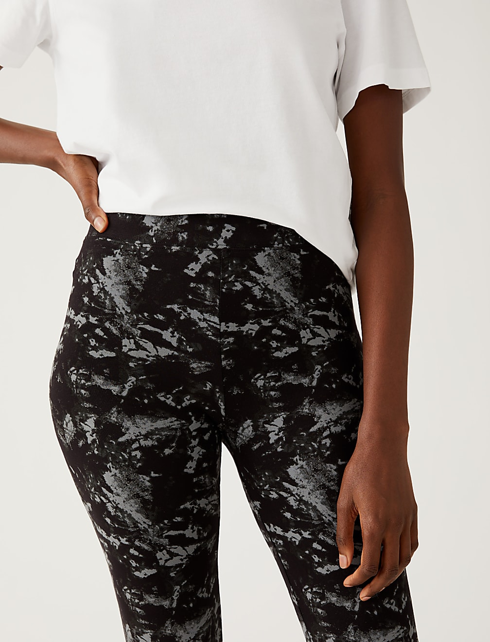 Jersey Tie Dye High Waisted Leggings