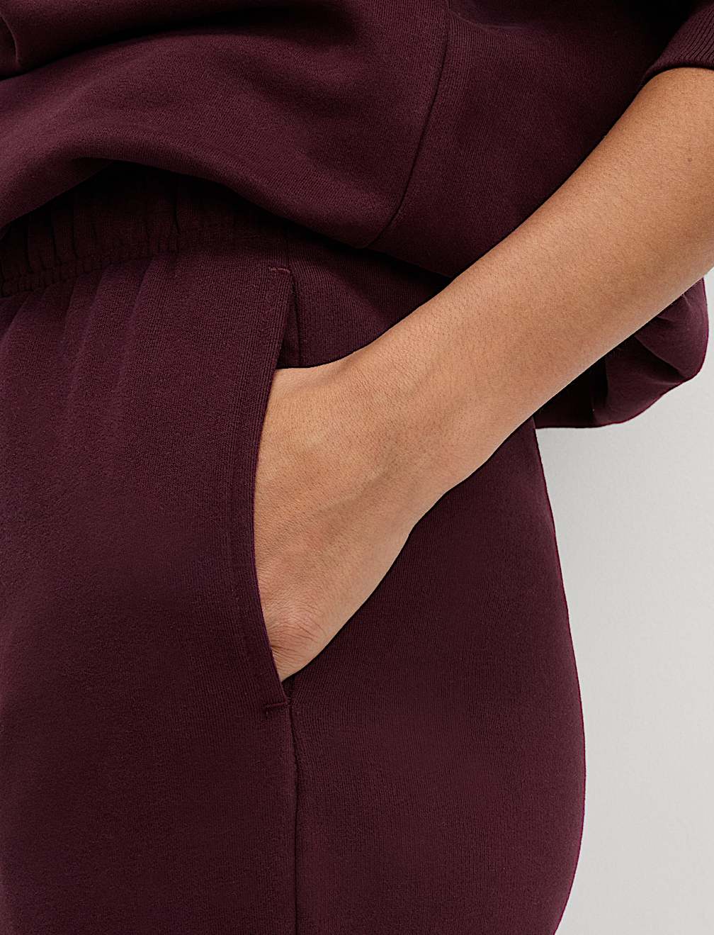 Cotton Rich Drawstring Wide Leg Joggers