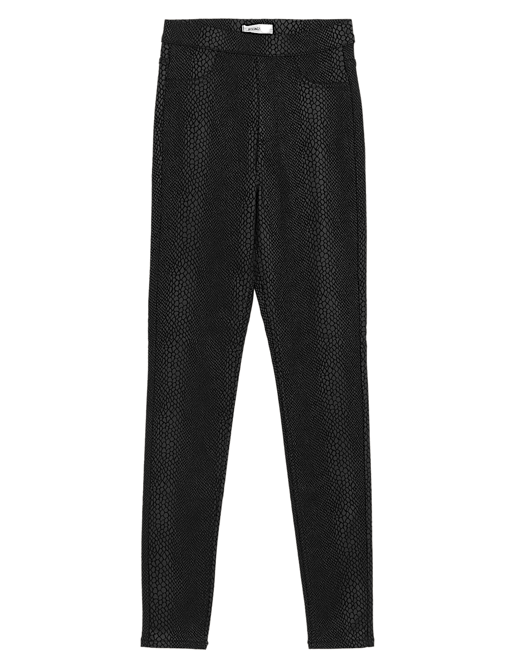 Printed Coated High Waisted Jeggings